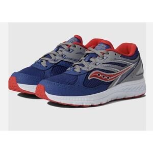 Saucony Kids Unisex Navy/Red Cohesion 14 LTT Athletic Shoes Sneakers Sz 12c NIB